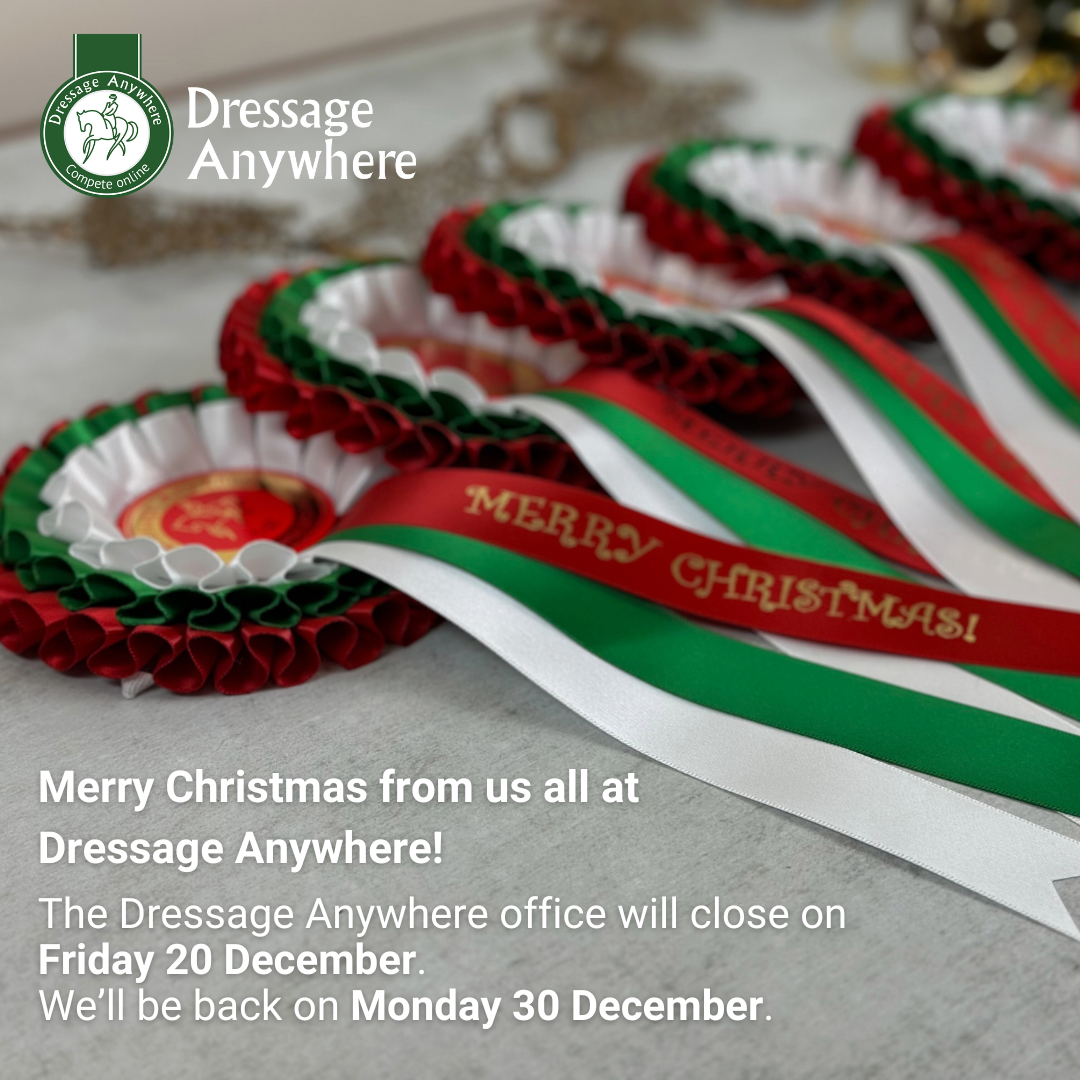 Christmas rosettes in green, red and white