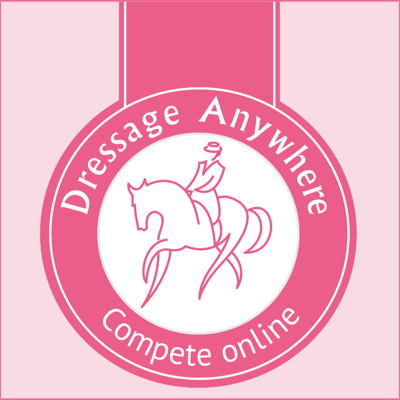 Pink Dressage Anywhere logo