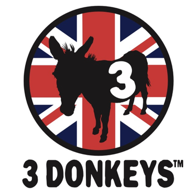 3 Donkeys logo